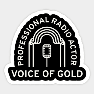 Professional Radio Actor Sticker